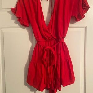 Francesca’s Red Romper